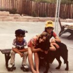 Billie Joe Armstrong Instagram - Me my sister Hollie my bro David and our dog Misty