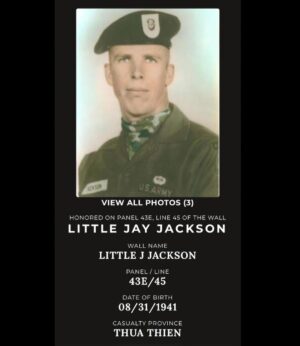 Billie Joe Armstrong Instagram - I was reluctant about sharing this post because it’s heart breaking. This is my uncle Little Jay Jackson. My mom’s youngest brother and the youngest of her 12 siblings. He was in the army. A green beret I believe.. He died in action in the vietnam war sometime around the Tet offensive. He served with honor and that’s something I can respect. I never met him but by all accounts he was a great brother and loving father. And a great young athlete. He was pretty close in age to my brother Alan who had the one relationship with him out of all my brothers and sisters. I just watched the Ken Burns documentary on Vietnam which is an amazing documentary. I highly recommend it. It made me curious to look him up. His name up is on the Vietnam Veterans Memorial wall of names. Someday I want to check it out. War is terrifying. I have memories of my aunts and uncles talking about him pretty openly .. I love this photo of him feeding a baby deer. His name really is Little Jay Jackson by the way
