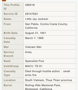 Billie Joe Armstrong Instagram - I was reluctant about sharing this post because it’s heart breaking. This is my uncle Little Jay Jackson. My mom’s youngest brother and the youngest of her 12 siblings. He was in the army. A green beret I believe.. He died in action in the vietnam war sometime around the Tet offensive. He served with honor and that’s something I can respect. I never met him but by all accounts he was a great brother and loving father. And a great young athlete. He was pretty close in age to my brother Alan who had the one relationship with him out of all my brothers and sisters. I just watched the Ken Burns documentary on Vietnam which is an amazing documentary. I highly recommend it. It made me curious to look him up. His name up is on the Vietnam Veterans Memorial wall of names. Someday I want to check it out. War is terrifying. I have memories of my aunts and uncles talking about him pretty openly .. I love this photo of him feeding a baby deer. His name really is Little Jay Jackson by the way