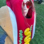 Billie Lourd Instagram - 🌭🇬🇧🌭if you’ve always wanted to see a super pregnant me in a hot dog costume (don’t lie to yourself I know it’s your main dream in life!!!) @andmrs_themovie is the movie for you!!! #hawtdawginahotdog HOT DOG MANIA