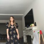 Billie Lourd Instagram - 🚛💁🏻‍♀️🚛 Nothing says #imamom like this #randocompliation of #sadselftimer pics of me featuring a truck, a mini piano, a mini trampoline and a drawing easel. But plz ignore all o that and instead pay attention to this stunning @rodarte dress!!! @tickettoparadise press day 1 baybeeeee also enjoy take 1 o this photo shoot featuring some sexy weights in the foreground #imnotgoodatthis