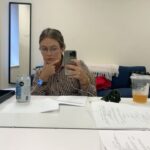 Billie Lourd Instagram – 🌃🥸🌃@ahsfx episodes 5 & 6 are out tonight so it was customary af of me to post this almost too random triptych of me singing the classic remix of back in the saddle again (back in the glasses again) featuring an iced green tea, a scrunchie and some canned water, a scintillating selfie of me as a plant and a contemplative portrait of @johnnygray5 giving us a Tyra smize in a cage?!? If this doesn’t make you wanna watch #ahsnyc I’m worried about you