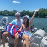 Billie Lourd Instagram – ❤️🤍💙#momanddad #takethelake #doinbruin Fish Tale Grill – Lake Bruin Lodge & Store