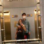 Billie Lourd Instagram - 🤳🏼👩🏻‍🤝‍👨🏼🤳🏼#parentsnightout means #gettingdrunkoffonedrink obligatory #photoboothpics at #saddleranch and #randomtouristyselfies on #sunsetstrip followed by an #8pmbedtime #momanddad Saddle Ranch West Hollywood