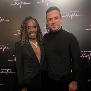 Billy Porter Instagram - Yassss Miss @kylieminogue! 💥💥💥

🔁 @stevepitron  Had the pleasure attending the taping of ‘An Audience With Kylie’ at the Royal Albert Hall last weekend in the company of @theebillyporter ( who learnt how to pronounce @celsojr9 name properly). Wonderful evening! 

Thank you @tvspaulmalone @fifimclark 
.
🪩💃❤️🤩🎉🍸
.
#kylie #kylieminogue #anaudiencewith #itv #itv2 #billyporter #royalalberthall #RAH #allthelovers #fever #padam #tension