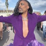 Billy Porter Instagram - Come on cheekbone! 💜👾🍇☂️🪻♍️