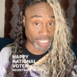 Billy Porter Instagram - Our vote is our voice — so let’s show up, vote, and make sure they hear us. Join @WhenWeAllVote for #NationalVoterRegistrationDay by checking your voter registration status and texting 3 friends to do the same, it takes just 3 minutes. Head to weall.vote/check to get it done