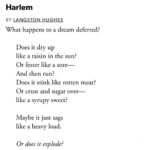 Billy Porter Instagram - On this day in 2008, I was a part of a private industry presentation of “Langston in Harlem.” It was a musical biography using Hughes’ own words along with music by Walter Marks. In honor of that, plus #BHM, plus a reminder to go read some of the brilliant work of Mr. #LangstonHughes!!, plus a reminder to keep dreaming - I’m sharing this poem. ✨✍🏾💭 . . . #LearnItKids #BlackExcellence #BlackWriters #BlackPoetry #Langston #Harlem