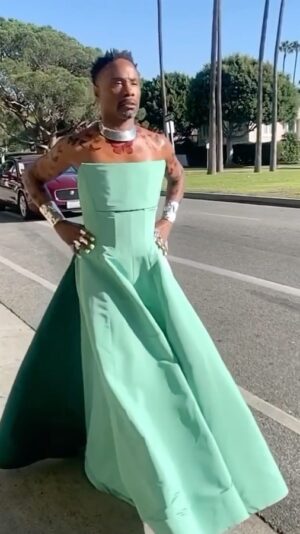 Billy Porter Instagram - Come on side eye! #CriticsChoice 2020 🩵🦋