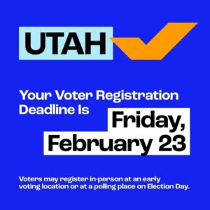 Billy Porter Instagram - Voter reg deadlines incoming! 🚨🗳️🚨

🔁 @whenweallvote 🗣️ IT’S OFFICIALLY FEBRUARY! Let’s get it 😎

Here are ALL the voter registration deadlines coming up this month:

🔹 Monday, 2/5: Arkansas, Tennessee, and Texas
🔹 Friday, 2/9: North Carolina and Oklahoma
🔹 Monday, 2/12: Georgia, Mississippi, and Virginia
🔹 Monday, 2/19: Alabama
🔹 Tuesday, 2/20: Arizona, Florida, Kansas, and Ohio
🔹 Wednesday, 2/21: Missouri (D) 
🔹 Friday, 2/23: Utah
🔹 Saturday, 2/24: Massachusetts
🔹 Monday, 2/26: Colorado

See your state listed? 👀 Make sure you’re registered and ready in time for this year’s elections at the 🔗  in the @whenweallvote bio
