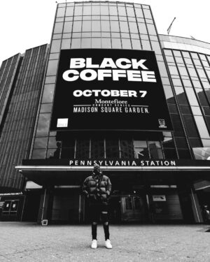 Black Coffee Instagram - New York City! Have you heard the news? 207 short days until I make my @thegarden debut… @americanexpress card members have exclusive access to tickets from now until Thursday (Supply is limited. Check link in bio for more info!) 

📸: @pdbym

#BCMSG #GodsVeryOwn
