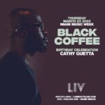 Black Coffee Instagram – Miami! Let’s do this…⏳🌴 

#MiamiMusicWeek Miami, Florida