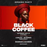 Black Coffee Instagram - The one week countdown is on until our grand return to @hiibizaofficial! Joining myself and @damian_lazarus on opening party duties are @djtennis and @carlita_music for their only Astra Club performance on the island for 2023, @fionakraft + @barolomeop! Surprise awaits… #HiBlackCoffee Ibiza