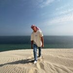 Blake Gray Instagram - Where the beach meets the desert 🐪 DOHA - Qatar