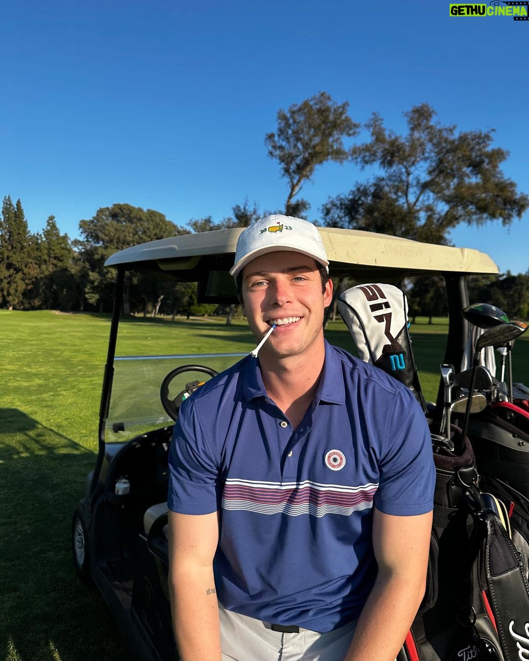 Blake Gray Instagram - Always smiling on the course