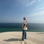 Blake Gray Instagram - Where the beach meets the desert 🐪 DOHA - Qatar