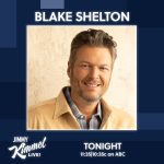 Blake Shelton Instagram - TONIGHT! Don't miss Blake on @JimmyKimmelLive! Tune-in at 11:35/10:35c on @ABCNetwork. -Team BS