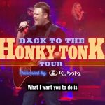 Blake Shelton Instagram - Starting 10/25 get a pre-sale code for tickets to see @BlakeShelton. His 'Back to the Honky Tonk Tour' is hitting the road in 2024, and starting October 25th, play your favorite Blake Shelton song via the app at participating locations to receive that pre-sale code.