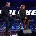 Blake Shelton Instagram - Last season ➡️ First season with @reba #TeamBlake #TheVoice