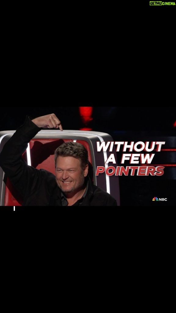 Blake Shelton Instagram - just a few pointers ☝️ The Voice returns March 6 on @nbc and streaming on @peacocktv