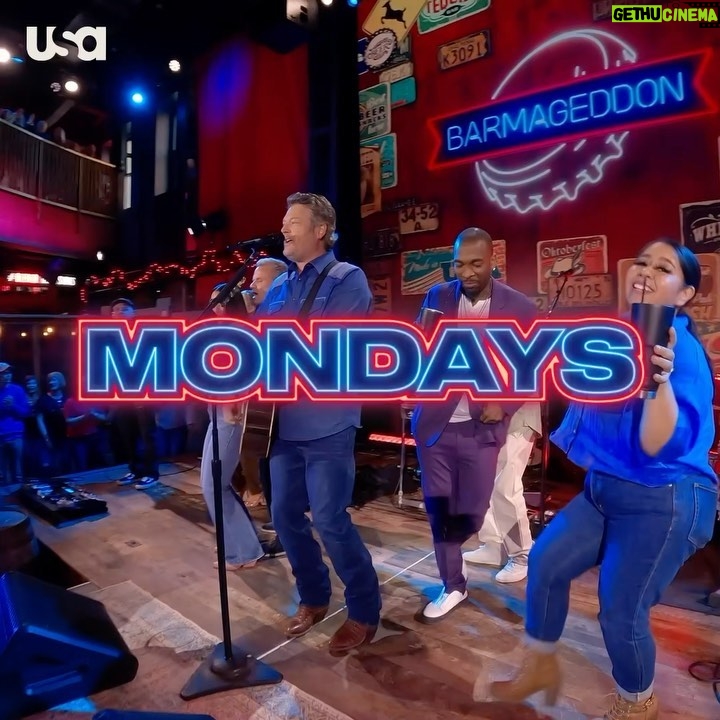 Blake Shelton Instagram - This Monday’s @BarmageddonUSA is bringing Hollywood to Nashville, and I’m not sure how these guys will handle it. Get ready for Monday at 11/10c on @USA_Network with @martinkove and @jaypharoah! #Barmageddon