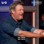 Blake Shelton Instagram - I pride myself on being impartial during #Barmageddon…unless it’s my wife or @jimmiejohnson. Catch this NASCAR legend (and @clintbowyer, too) on a new episode TONIGHT 11/10c on USA Network!