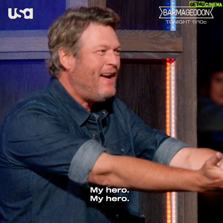 Blake Shelton Instagram - I pride myself on being impartial during #Barmageddon…unless it’s my wife or @jimmiejohnson. Catch this NASCAR legend (and @clintbowyer, too) on a new episode TONIGHT 11/10c on USA Network!