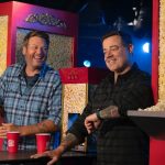 Blake Shelton Instagram - Don't remember what @carsondaly said.. but it's probably not as funny as it looks... what I do know is we've got a helluva new @BarmageddonUSA TONIGHT on @USANetwork!!! #Barmageddon