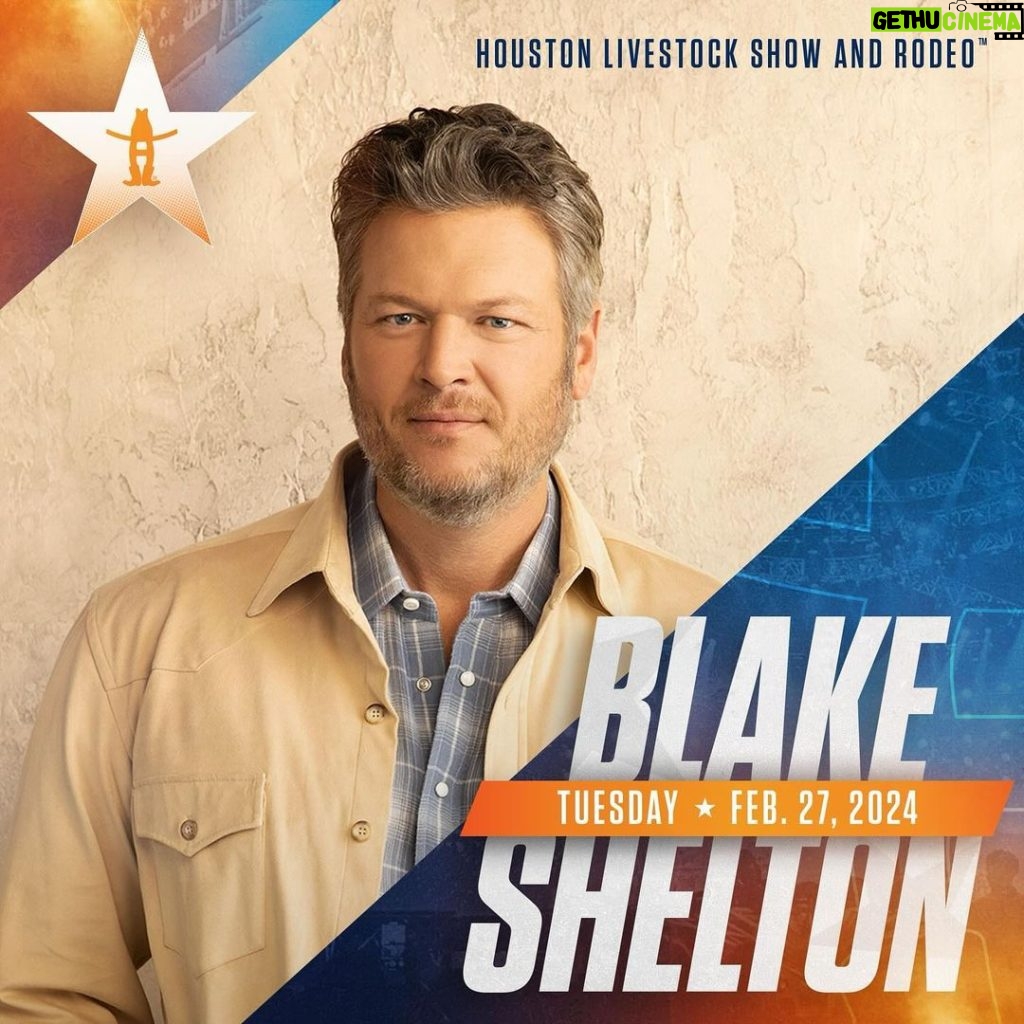 Blake Shelton Instagram - See y'all at @RODEOHOUSTON on February 27th!!!!! Tickets go on-sale to the public Thursday, January 18th!!!! Get more info at rodeohouston.com