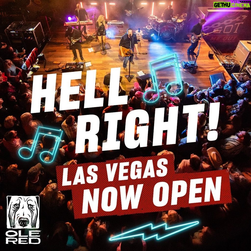 Blake Shelton Instagram - The moment we’ve all been waiting for... Our doors are officially OPEN now in Las Vegas! Let’s get this party started! 🤠 Ole Red Las Vegas