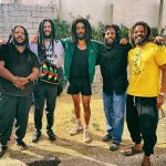 Bob Marley Instagram – March 2023 – Stephen, Julian, Ziggy & Rohan vibing with Kingsley Ben Adir in #Trenchtown during the filming of ‘#BobMarley: @OneLoveMovie’! #Jamaica 🇯🇲 #marleybrothers #cornerstone Trench Town Jamaica