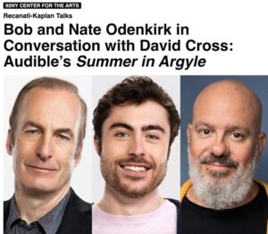 Bob Odenkirk Instagram - Can’t wait for tomorrow night! 
Big reunion with me & David Cross with my son Nate dropping in!

In-person and virtual tickets available at 92ny.org/event/summer-in-argyle