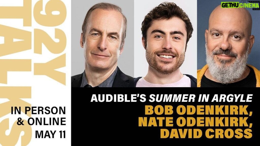 Bob Odenkirk Instagram - ME and DAVID and MY SON, TOO…? WOW… I’ll be there! JOIN US!