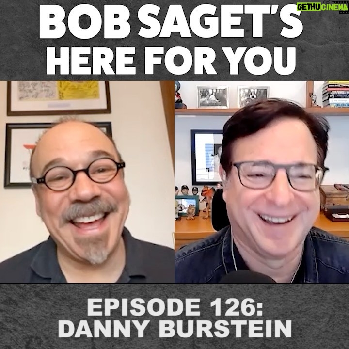 Bob Saget Instagram - Another clip from TODAY’S NEW EPISODE with my pal who also happens to be one of Broadway’s most consummate actors, @dannybur - Who’s back to work tomorrow and/or this week, fingers crossed 🤞🏼 @moulinrougebway — And here’s his little tail about mice in the theatre. But we talk about so many deep things in this podcast — A treasured conversation between friends who have been through a lot – – And Danny this wonderful man has been through a LOT, including the loss of his beautiful wife, the Musical Star, Rebecca Luker to ALS, and his near death experience with Covid. Treat yourself to listen how this great soul has dealt with things out of his control. He’s an angel incarnate. Of course it’s available where all podcasts are and at—> YouTube.com/BobSaget Or at—-> https://bit.ly/BobSagetsHereForYou Produced by @allthingscomedy