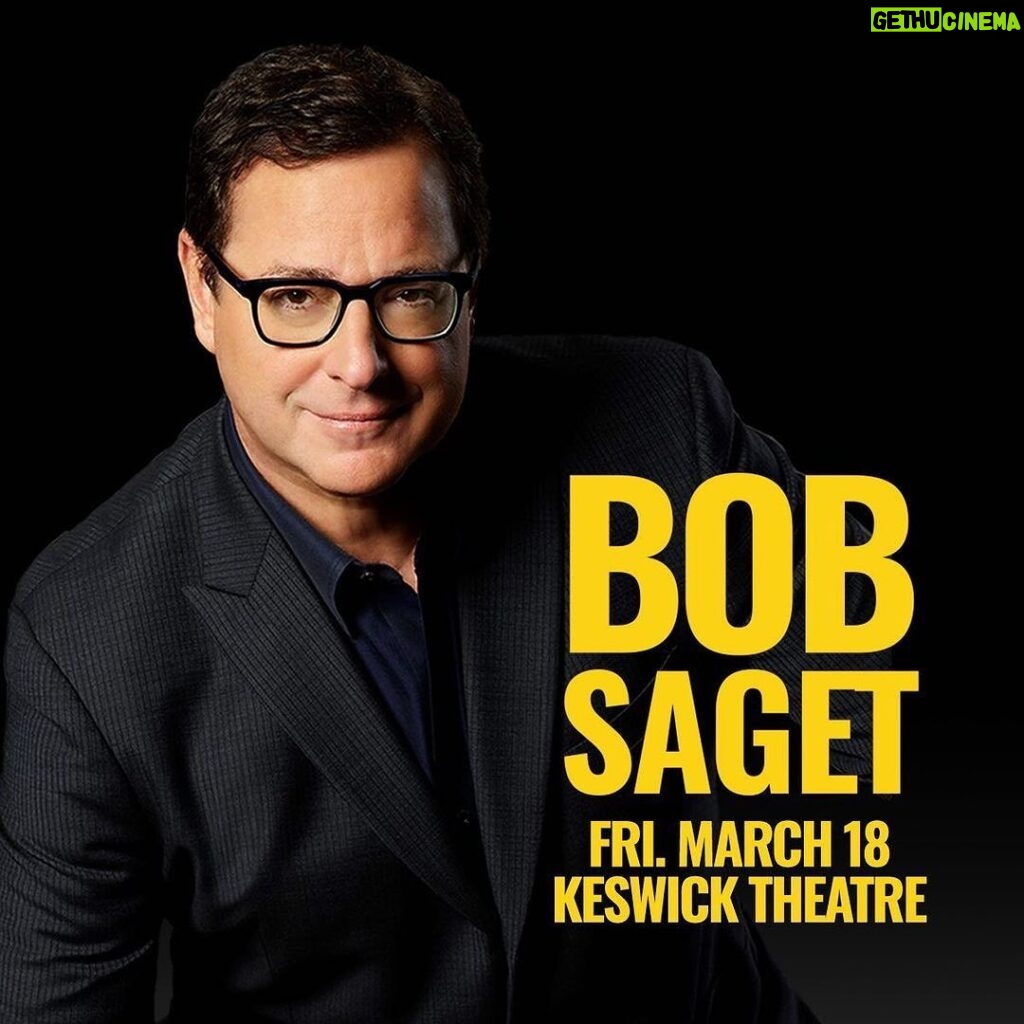 Bob Saget Instagram - Yes my Philly family people, coming home finally @keswicktheatre on Friday, March 18th. Gonna feel so good to be able to perform there again! Get Tickets at: https://bit.ly/3mlLQdG But be sure to hit the yellow band at the bottom on that ticket link as it’s not marked right. Who knew? Tix also at BobSaget.com From the Keswick themselves— “This just in: we’re so excited to welcome back @bobsaget to Glenside for a night of comedy on March 18th.” I think they mean it! The Keswick Theatre