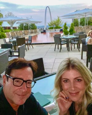 Bob Saget Instagram - First date night in a long time—Been three days— and here I am with my wiff @eattravelrock in St. Louis! 
Nice to be outside on a rooftop @fsstlouis - And loved my sold out shows this weekend! Thanks to the great audiences. 
So good to be back here. I’m rooting for St. Louis and all cities I’m traveling to on this tour. Wanna safely let people get together and laugh again. Thank you @explorestlouis @cinderhousestl !