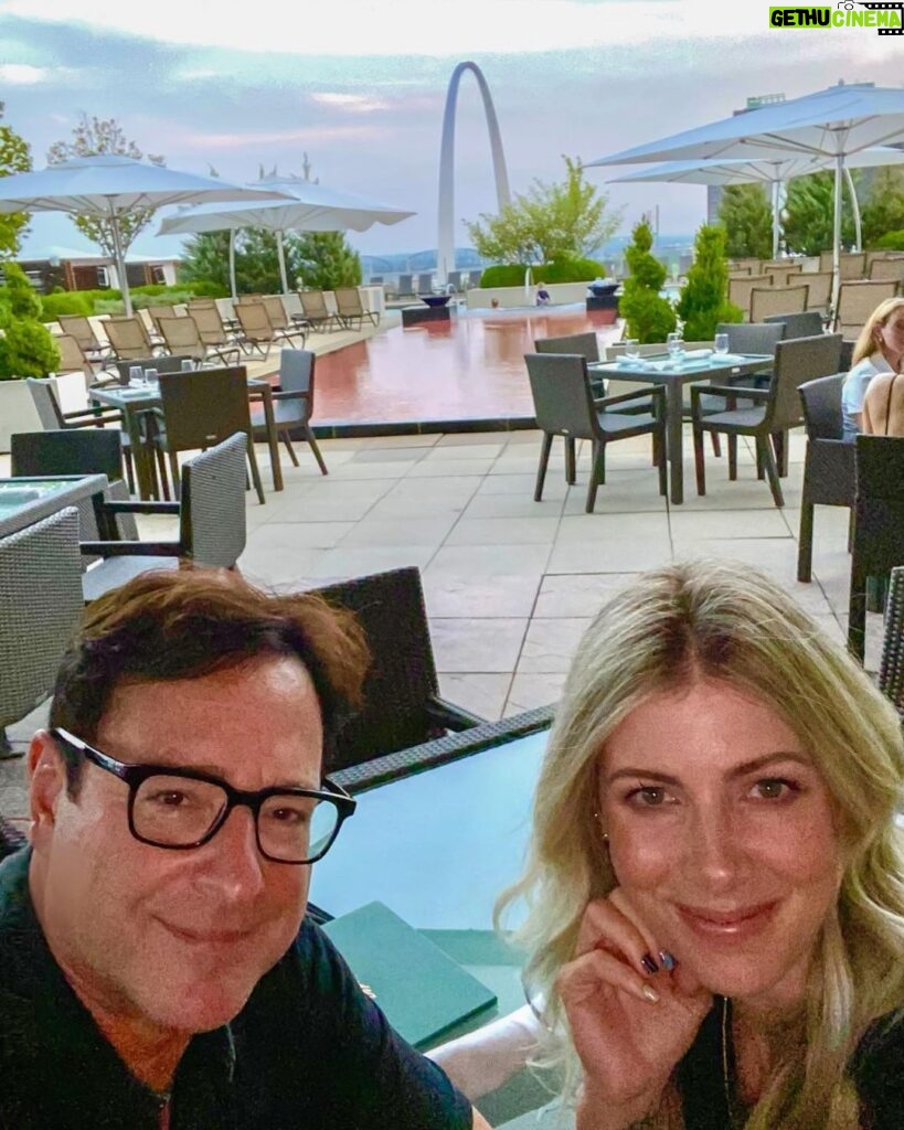 Bob Saget Instagram - First date night in a long time—Been three days— and here I am with my wiff @eattravelrock in St. Louis! Nice to be outside on a rooftop @fsstlouis - And loved my sold out shows this weekend! Thanks to the great audiences. So good to be back here. I’m rooting for St. Louis and all cities I’m traveling to on this tour. Wanna safely let people get together and laugh again. Thank you @explorestlouis @cinderhousestl ! Four Seasons Hotel St. Louis