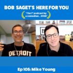 Bob Saget Instagram – Really fun NEW EPISODE TODAY with my comedy brother @therealmikeyoung – Titled, “Mike Young and Bob Share Stories From 10 Years of Touring Together & Discuss Mike’s New Movie ‘Stealing Jokes’” 
SUBSCRIBE & LISTEN: 
apple.co/bobsaget 
@ApplePodcasts @itunes @applemusic @apple @studio71us @studio71uk @studio71official @studio71it @studio71fr #comedyinterview #comedypodcast