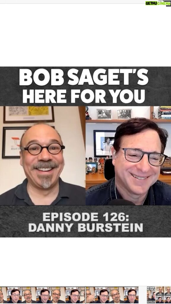 Bob Saget Instagram - TODAY’S NEW EPISODE is a conversation with my dear friend, @dannybur —aka: DANNY BURSTEIN— the brilliant winner of last year’s Tony Award for @moulinrougebway - Seven time Tony Nominee, Danny Burstein has the biggest heart and so many amazing stories we get to share during this very special conversation. It’s available wherever you find all your podcasts or at —> YouTube.com/BobSaget Or at—> https://bit.ly/BobSagetsHereForYou