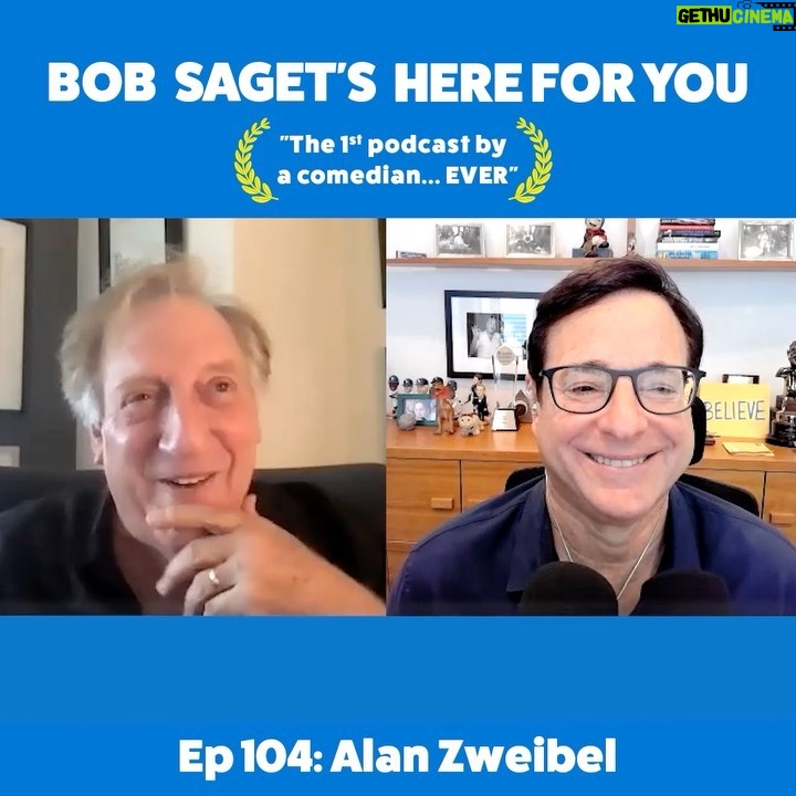 Bob Saget Instagram - TODAY’S NEW EPISODE is with the hilarious, loving, Alan Zweibel, aka @alanzweibelofficial — Titled: “Alan Zweibel Talks About His 50 Year Long Comedy Writing Career: From Selling $7 Jokes To SNL & Many Feature Films.” SUBSCRIBE & LISTEN at: apple.co/bobsaget @ApplePodcasts @applemusic @apple @itunes @studio71us @studio71official @studio71uk @studio71it @studio71fr #comedypodcast #comedyinterview