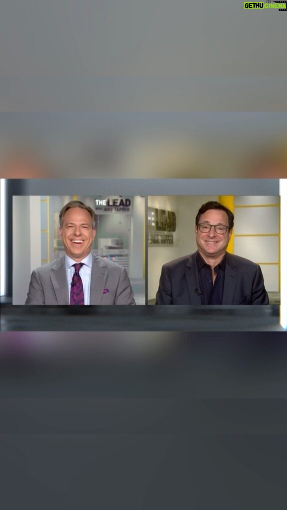Bob Saget Instagram - Had a good time with my friend @jaketapper on his show @theleadcnn talking about The “History of the Sitcom,” premiering Sunday on @cnn 9pm ET. Here’s the full interview.