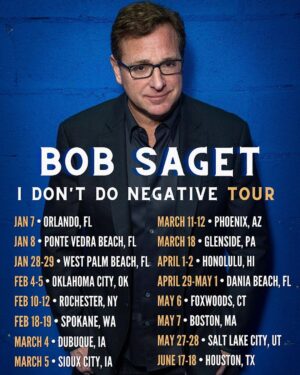 Bob Saget Instagram - Loving beyond words being on tour —And doing an all new show of standup and music. Hope to see you out there. More dates being added continually as we go further into 2022... 
For tickets, go to:  BobSaget.com