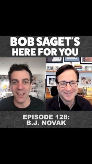 Bob Saget Instagram - Another fun clip from Today’s New Ep with my friend @bjnovak - He tells a story from 20 years ago when he opened for me in Vegas. Today he’s an incredibly smart writer, actor & director. Loved this conversation so much. 
Available wherever you get your podcasts or go to…
https://bit.ly/BobSagetsHereForYou @allthingscomedy