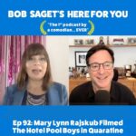 Bob Saget Instagram - So much fun on TODAY’S NEW PODCAST with @marylynnrajskub - Titled: “Mary Lynn Rajskub and Bob Talk About Her New Special, a Film They Just Shot Together, and How She Found Her Comedic Voice” - SUBSCRIBE & LISTEN at apple.co/bobsaget After wrapping a film together in the Cayman Islands, Mary Lynn Rajskub and Bob sit down to talk about their recent experience on set in the Cayman Islands. Mary Lynn also talks about how she auditioned for the Office with a story about portraying a prostitute, her upcoming movie with Chris Pratt, and how she shot her new special in her garage. @ApplePodcasts @itunes @applemusic @apple @studio71us @studio71uk @studio71it @studio71fr #comedypodcast
