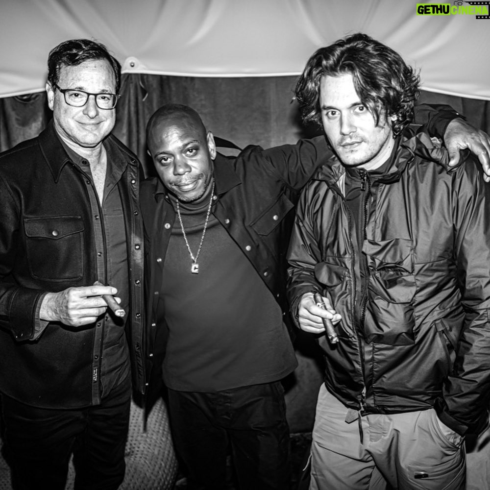 Bob Saget Instagram - A few more special pics from Friday night, Day #3 at #DaveChappelleSummerCamp - Hangin’ with the best, most fun friends a man can be blessed with: @johnmayer @therealjeffreyross and @davechappelle - Dave made all this joy happen. Didn’t want it to end. Photos by the incredible @candytman Yellow Springs, Ohio