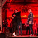 Bob Saget Instagram - Such an amazing night last night— With the great @davechappelle and friends- @therealjeffreyross @donnellrawlings @ashley_barnhill @djtrauma — The first night back in the cornfield after “Dave Chappelle’s Summer Camp” had come to an abrupt stop after Sept. 24th. Now, literally 8 months later, I got to come back and pick up where I left off thanks to Dave. So amazingly beautiful and hopeful to be back in the cornfield all weekend for such wonderful audiences. There is only one Dave Chappelle, and I am so blessed to have him in my life. And to hang out with my dear friend Jeff Ross, Geoff Wills, and everyone else here- It is a true joy of comedy camaraderie. These shows of Dave’s are going to go on for just a little longer so if anyone has a chance to still get tickets – – you’ll be so happy you did. He has amazing people coming in every weekend. Here’s to Dave Chappelle -and here’s to everybody- as live comedy comes back to the world. Photos by the brilliant @candytman Mathieu Bitton. Yellow Springs, Ohio