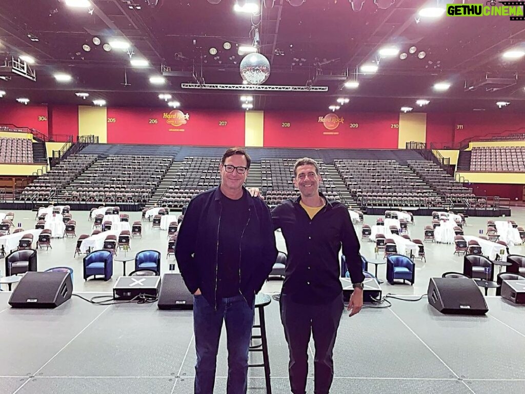 Bob Saget Instagram - ATLANTIC CITY!! Holy crap!! We are back. So happy to sell out both shows at The Etess Arena @hardrockhcac with my bro @therealmikeyoung - Was sooo fun. Thanks to two incredible audiences and the Hard Rock. Hard Rock Hotel & Casino Atlantic City