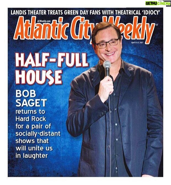 Bob Saget Instagram - ATLANTIC CITY!! LOVED both sold out shows at the Etess Arena @hardrockhcac with my bro @therealmikeyoung !! Thanks @acweekly !! Was so fun to be safely back!! And thank you to two amazing audiences!!