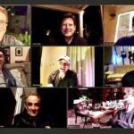 Bob Saget Instagram - Another special zoom “Cigar Night” with dearest friends (others missed who couldn’t make it) —From top middle, John Burk, Glen Barros, @martinguiguiofficial @brauntosoarus @erichirshberg @paulhipp and the dearest smartest friend of all- @thenormanlear - We’ve all been vaccinated, so the next one hopefully will be in person— and we will get to sing songs together with our instruments into the night.... Keeping our friends close during this year and last has saved many of us. Wishing you and your friends well.