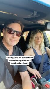 Bob Saget Instagram - My beautiful wife @eattravelrock and I finally had vacation time- We just hadn’t consulted with each other on where to go...